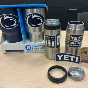 Stainless Steel PSU 24oz and 2 Yeti Slim Can Insulator